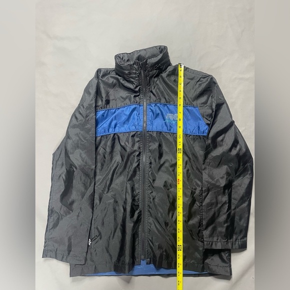 Vtg Polo Jeans Ralph Lauren Packable Hood Track Jacket Men Small Zip Black Blue - Picture 8 of 8